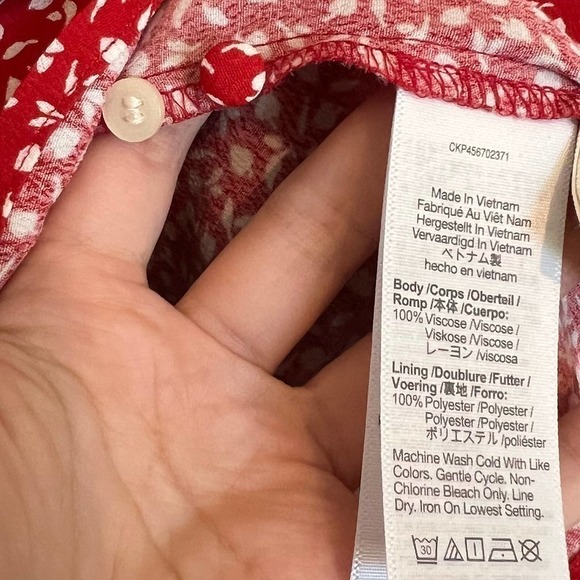 NWT Madewell Kinston Side-Button Wrap Top in Park Picnic Size XXL - Picture 10 of 10